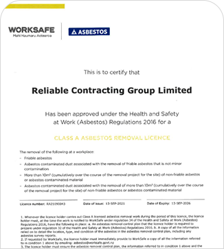 Work Safe Certificate